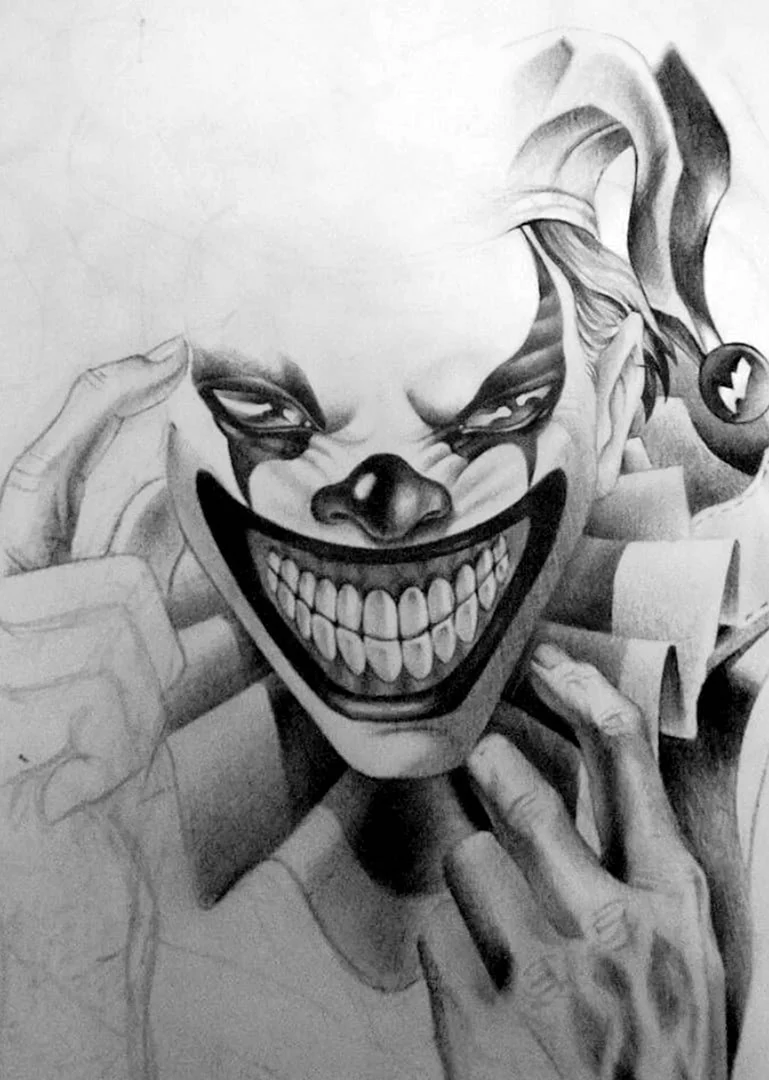 Joker Tattoo Sketches