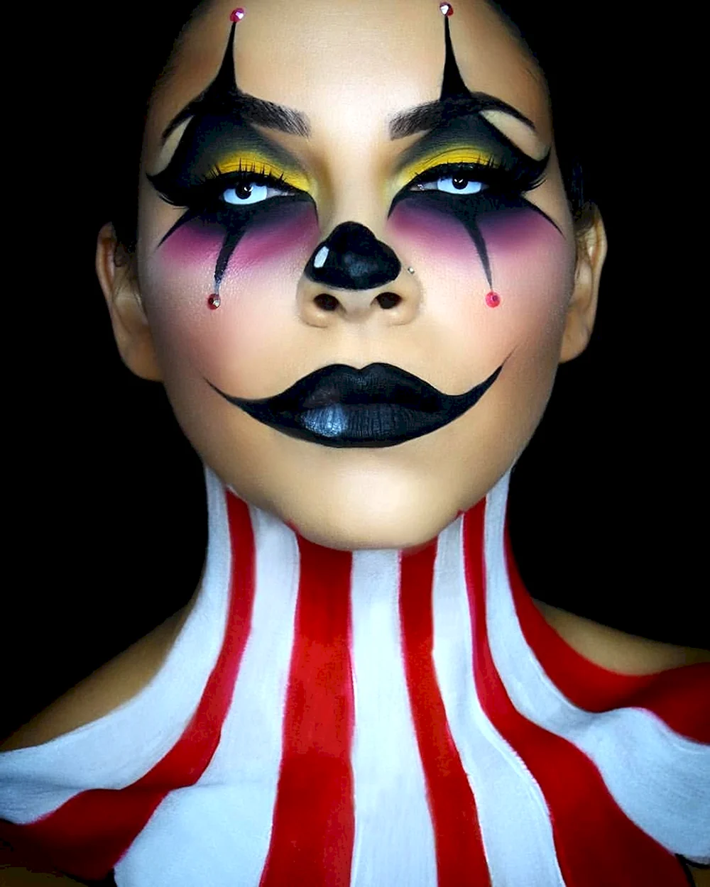 Клоун Хэллуинские макияж