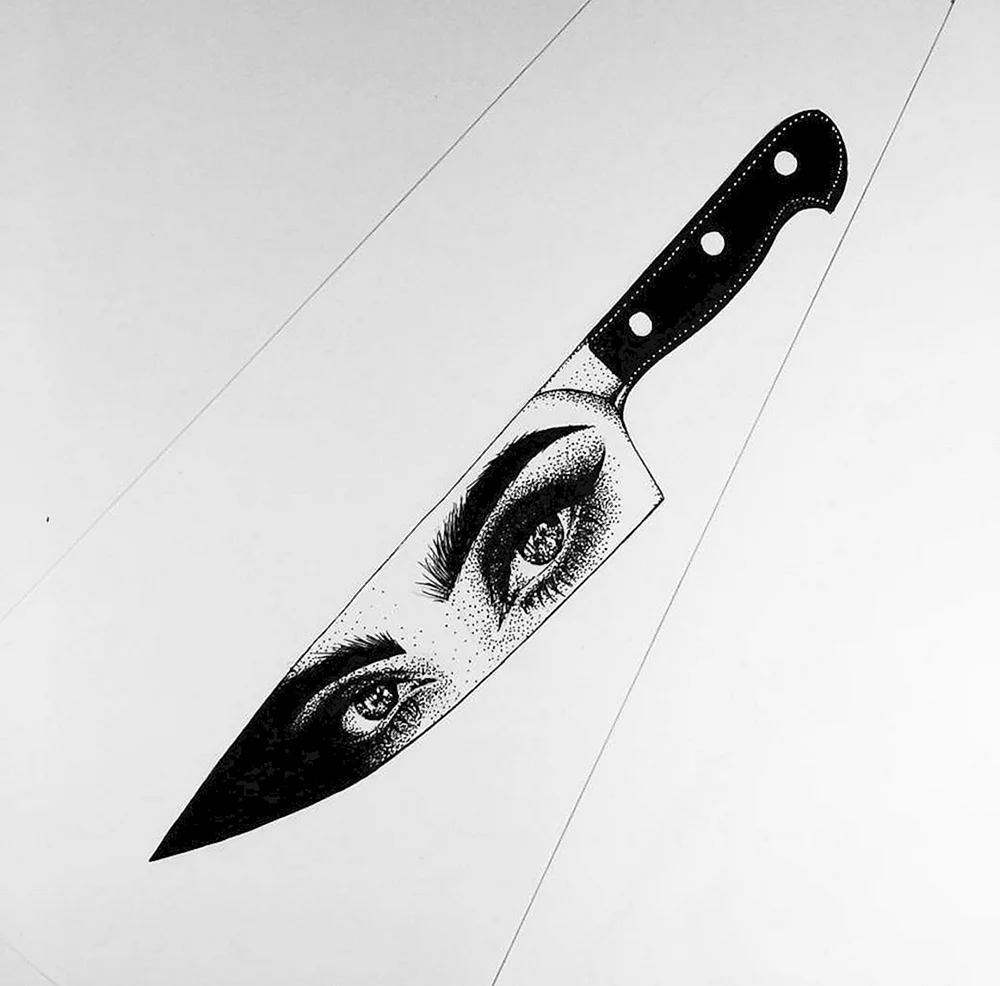 Knife drawing Tattoo