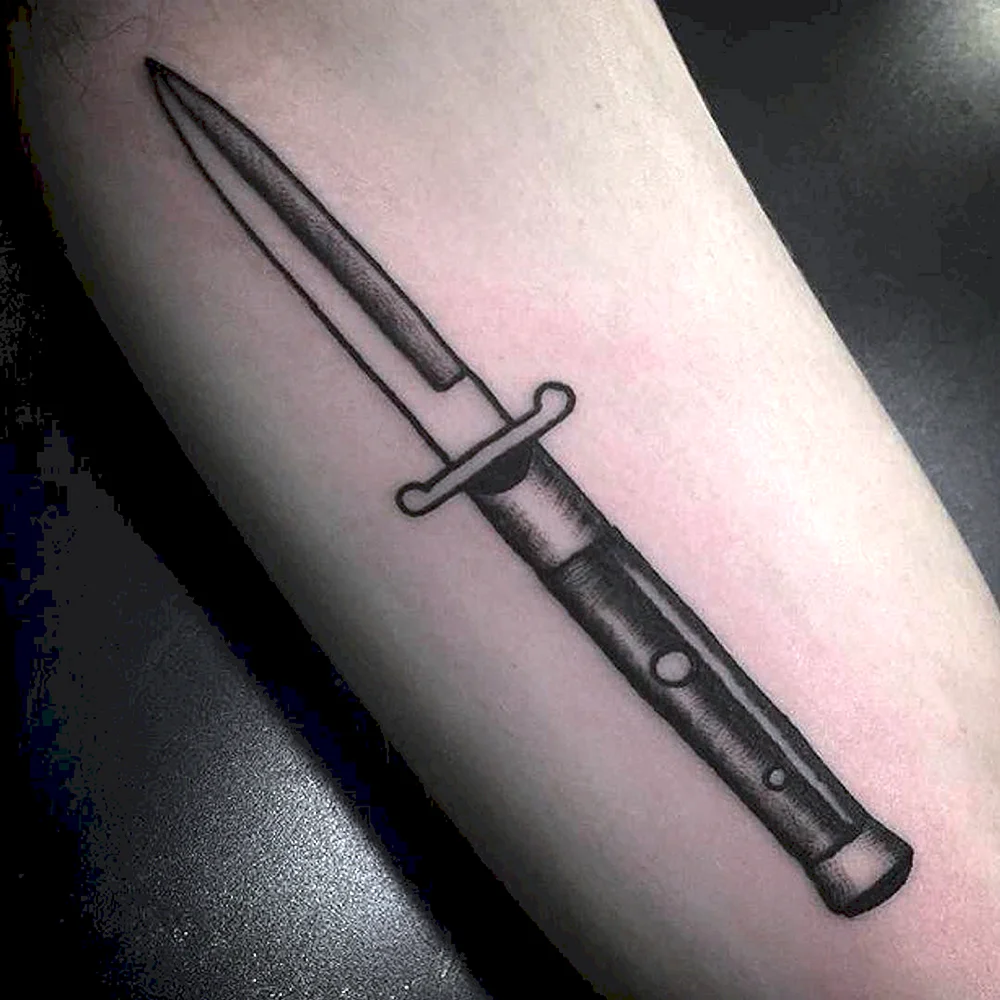 Knife Sword Tattoo