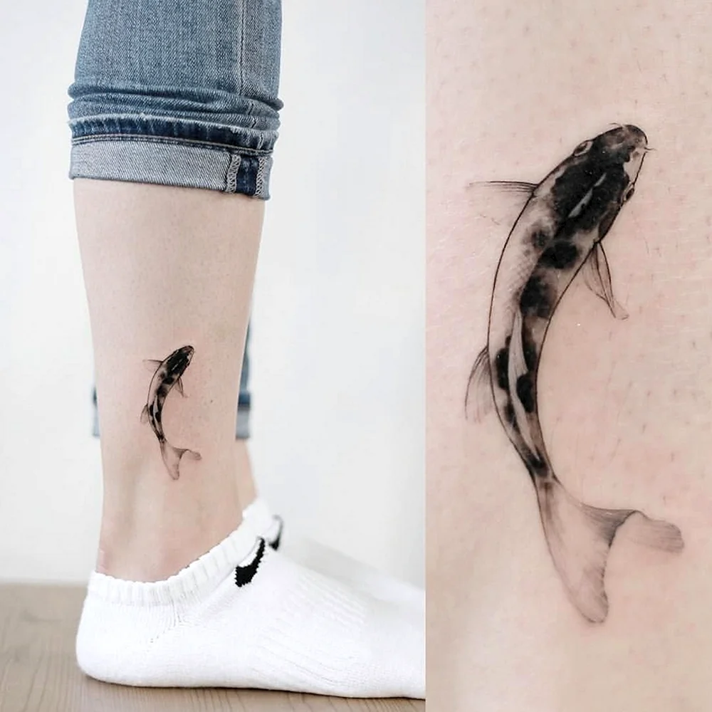 Koi Fish Tattoo Minimal