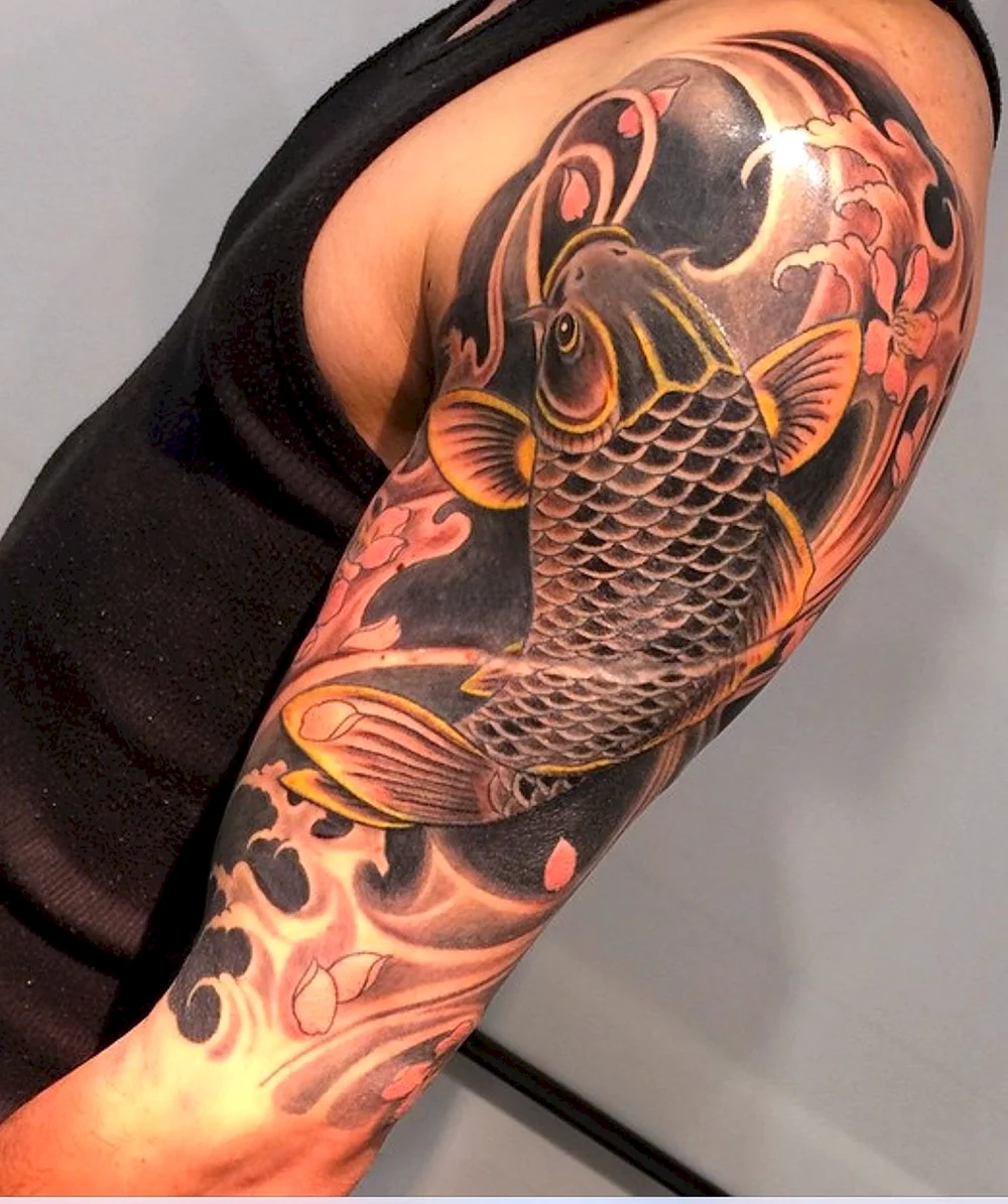 Koi Fish Tattoo Sleeve