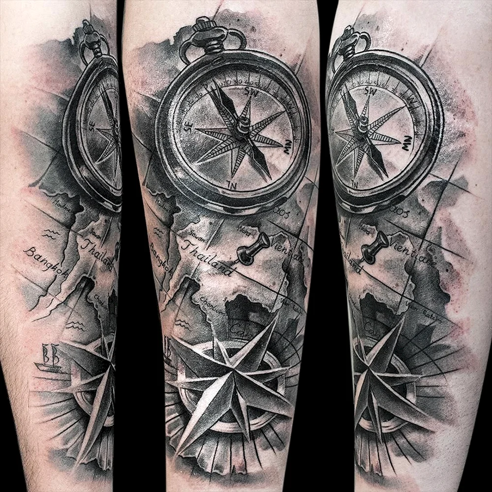 Kompas tatoo