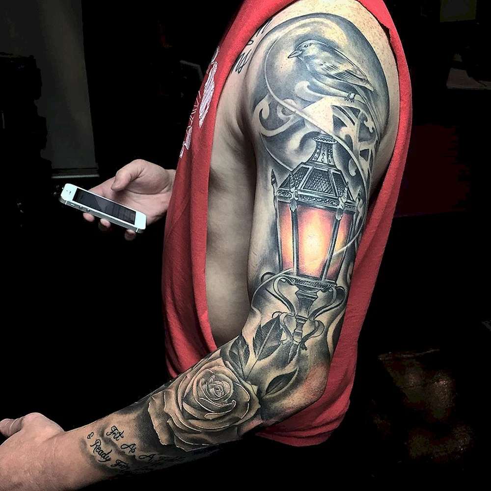 Lantern Sleeve Tattoo