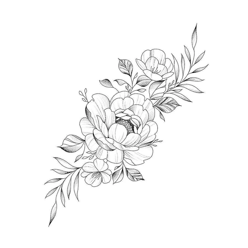 Laurel Flower Tattoo