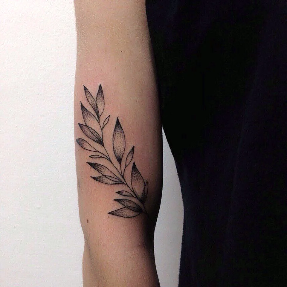Leaves Tattoo for Legs