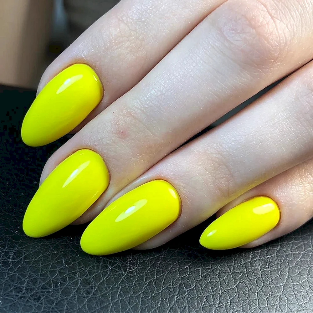 Lemon Yellow Nail
