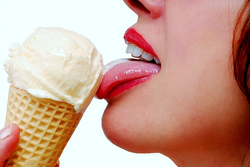 Licking Ice Cream