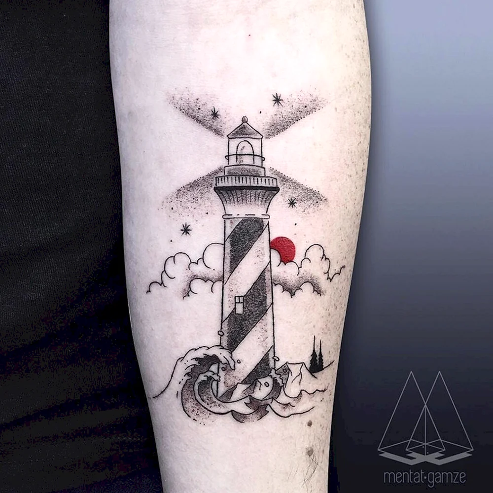 Lighthouse forearm Tattoo