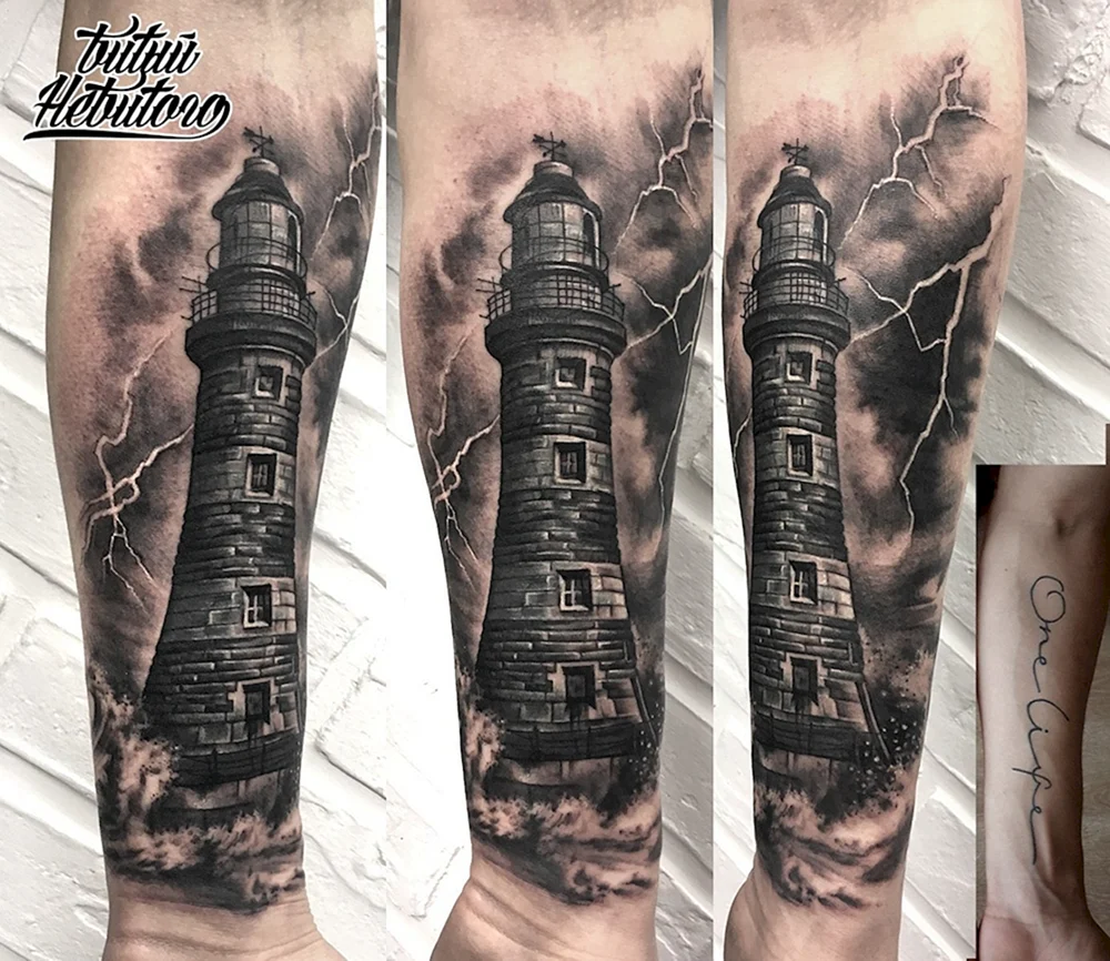 Lighthouse Tattoo Print