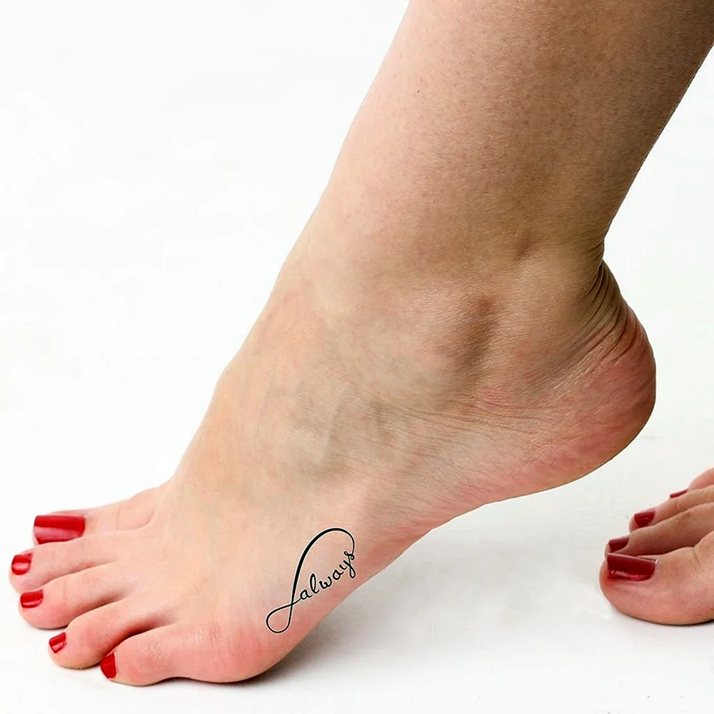 Love Life foot Tattoo