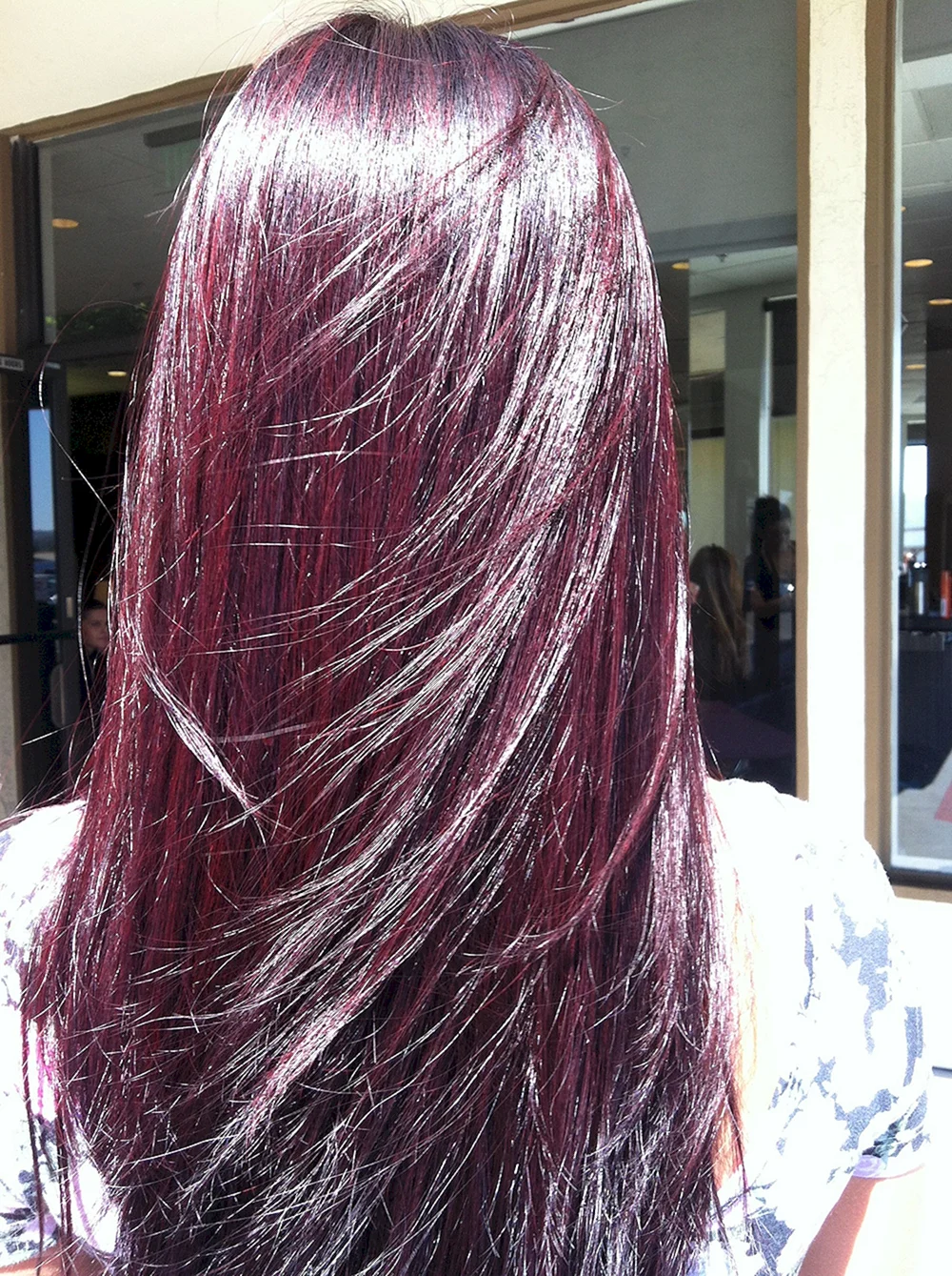 Mahogany Wine hair Color