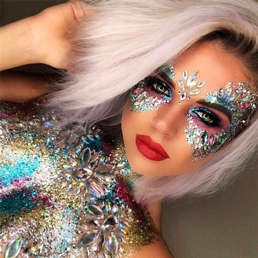Makeup glitter girl