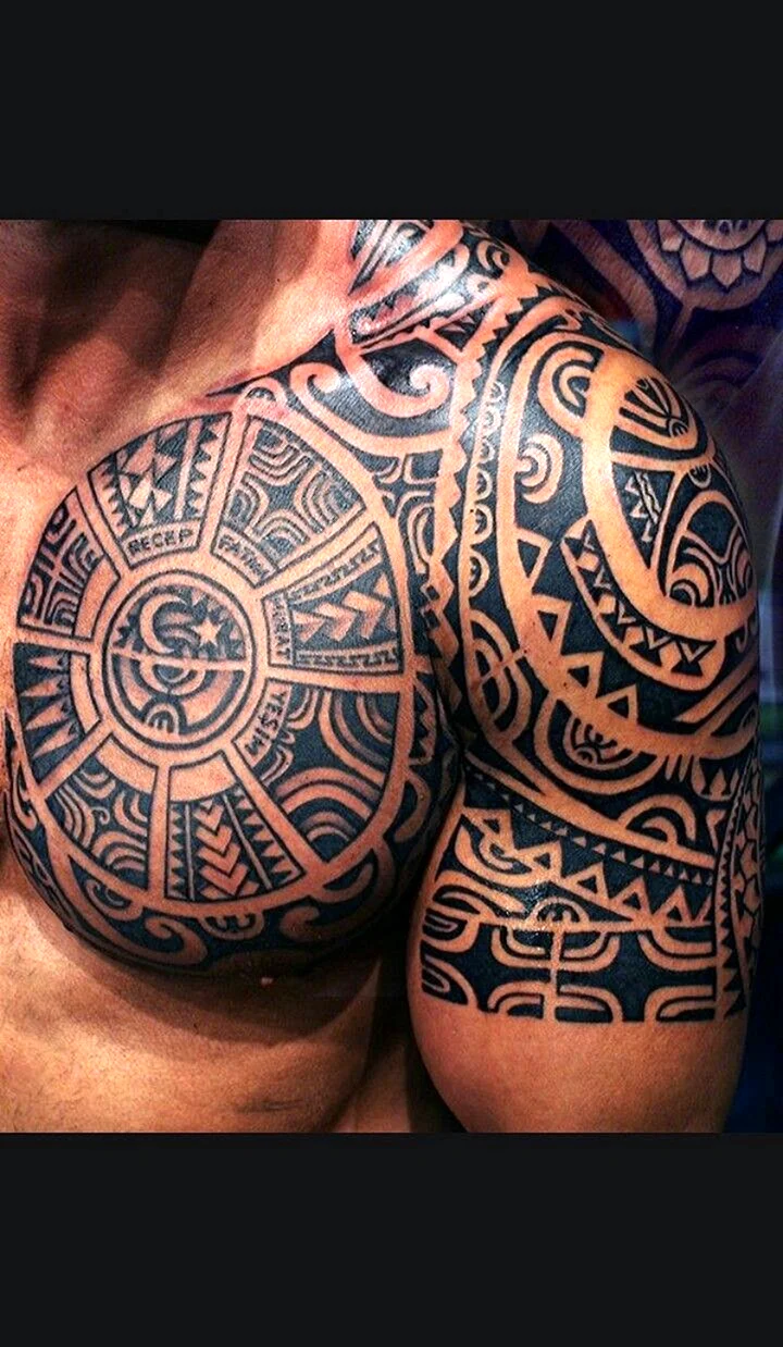 Maori Tattoo Chest