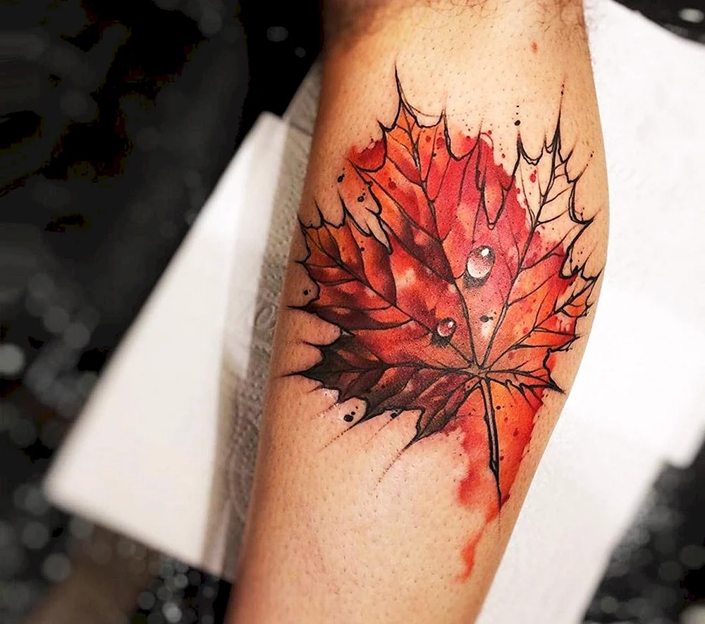 Maple Leaf Tattoo