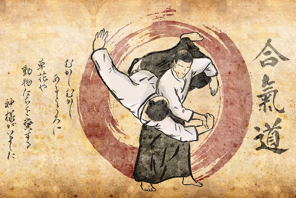 Martial artwork Judo Aikido