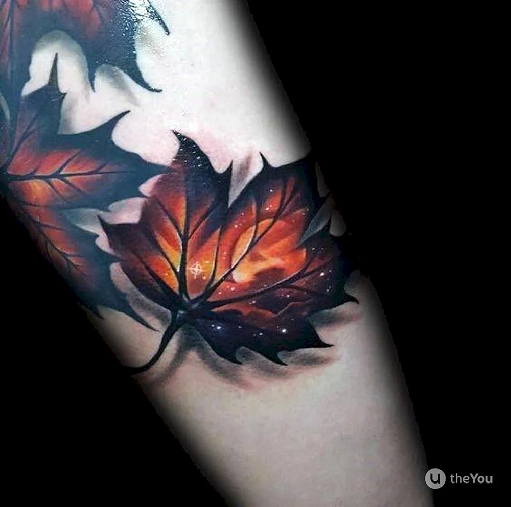 Men Tattoo autumn