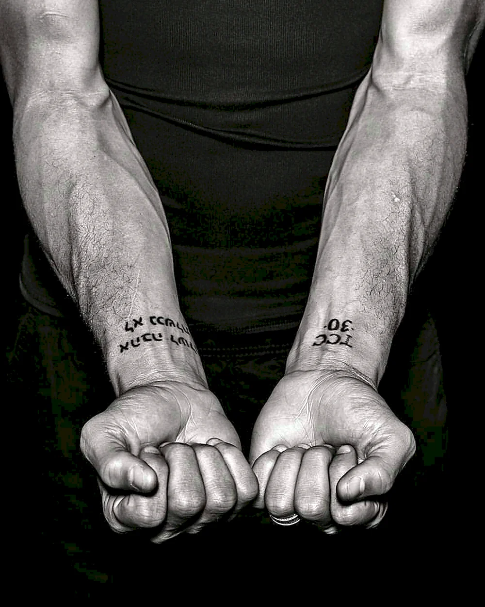 Men Upper Wrist Tattoo