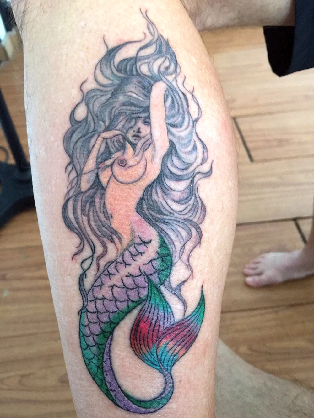 Mermaid with Tattoos Art