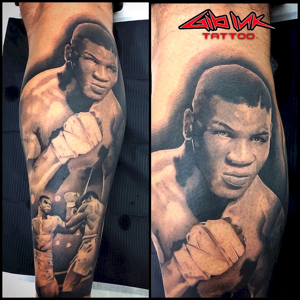 Mike Tyson Tattoo head