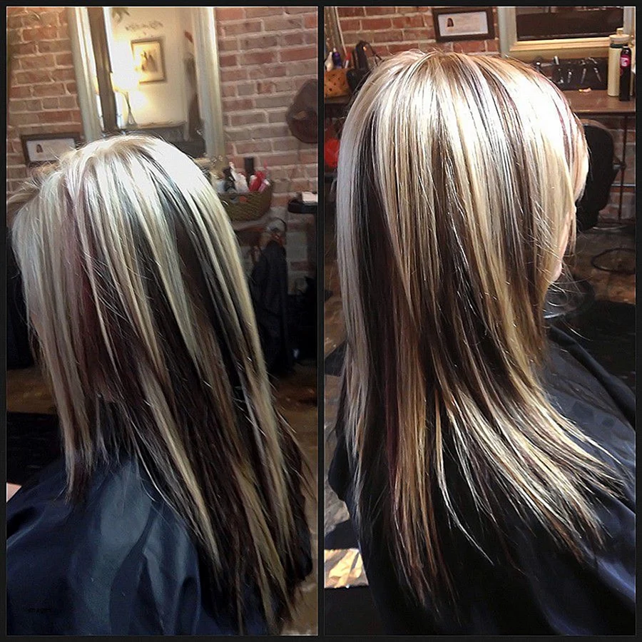 Mix blonde and Brown Extensions