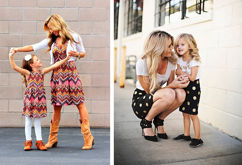 Модная мама и дочка