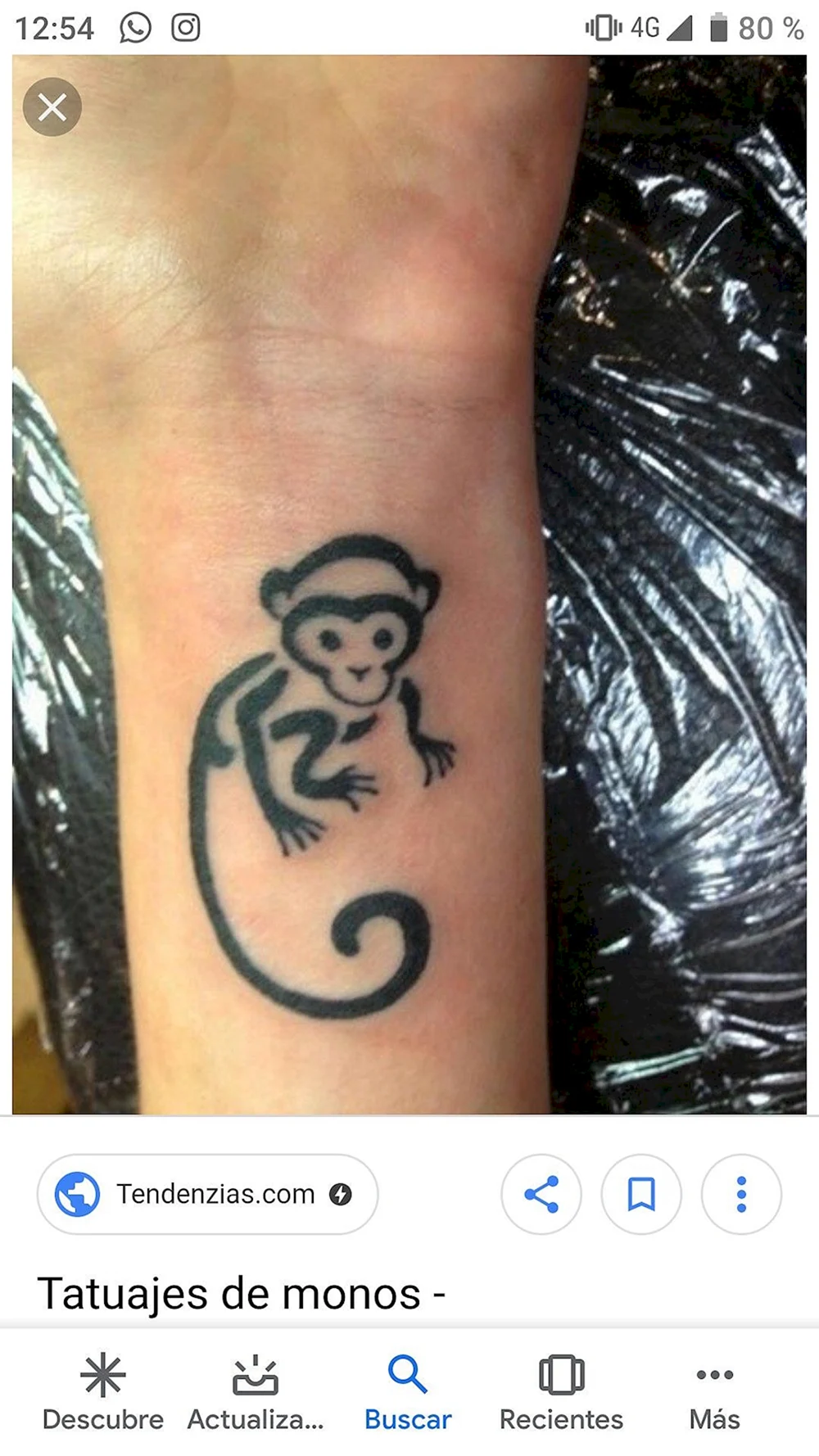 Monkey Tail Tattoo