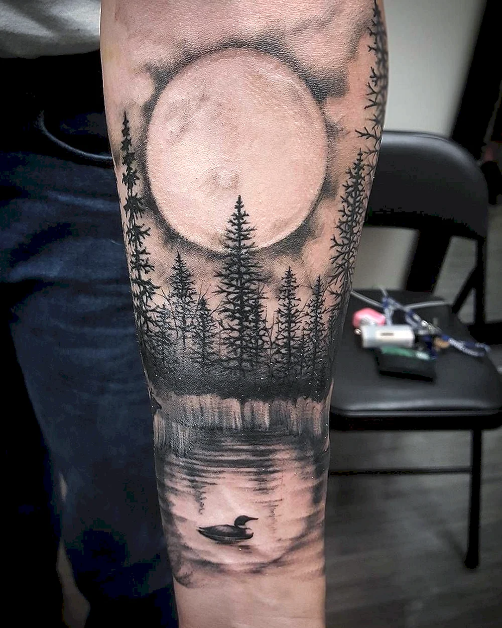 Moon Forest Tattoo