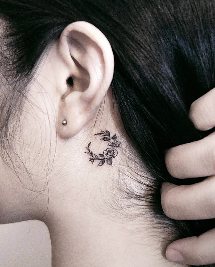 Moon Tattoo Ear