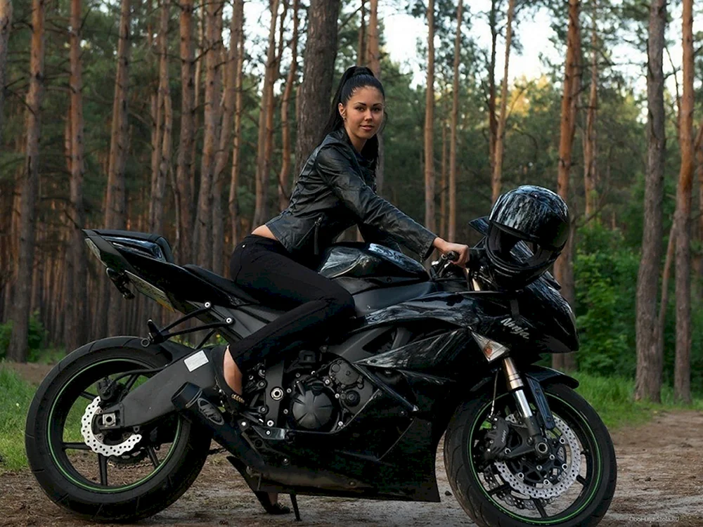 Motorcycle Kawasaki Ninja Black