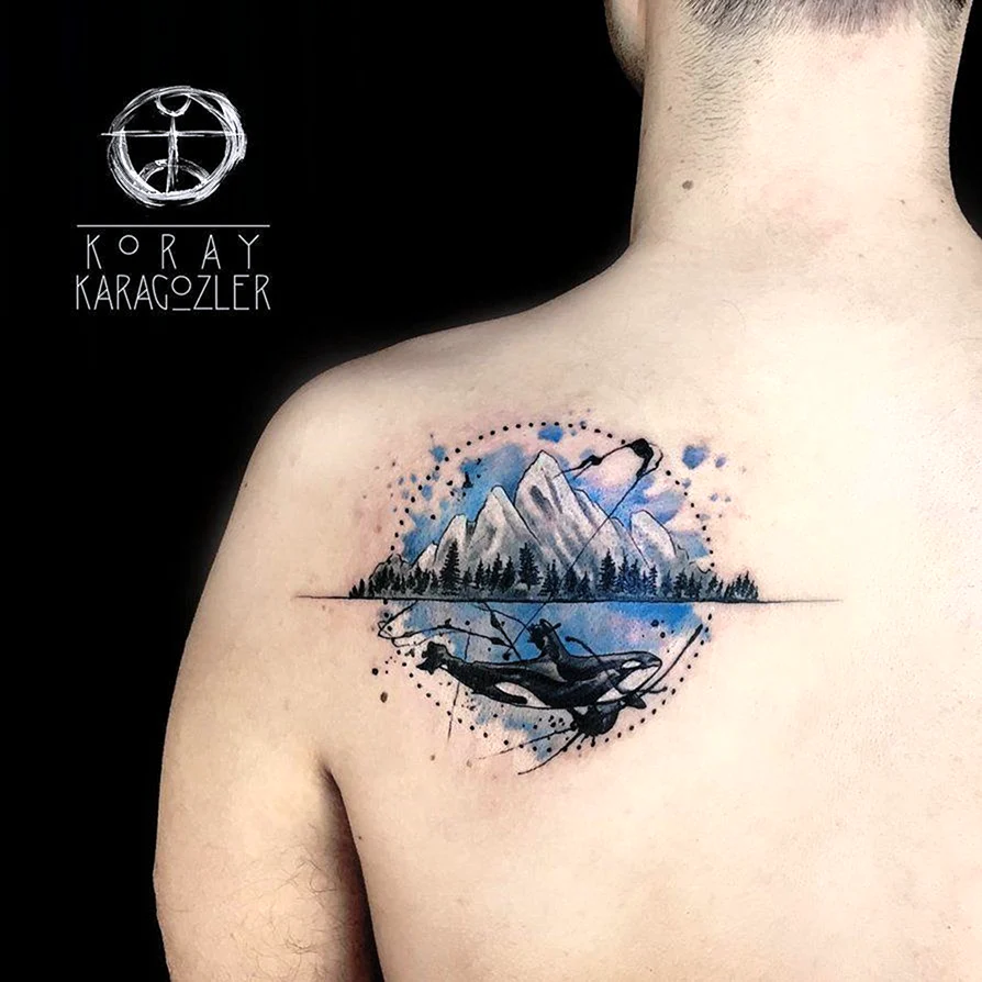 Mountain Tattoo back