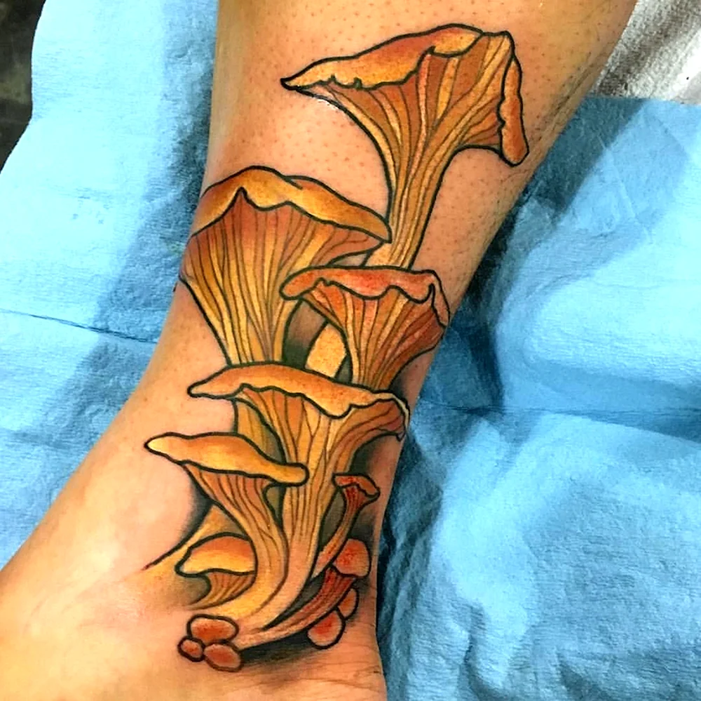 Mushroom Tattoo Traditional