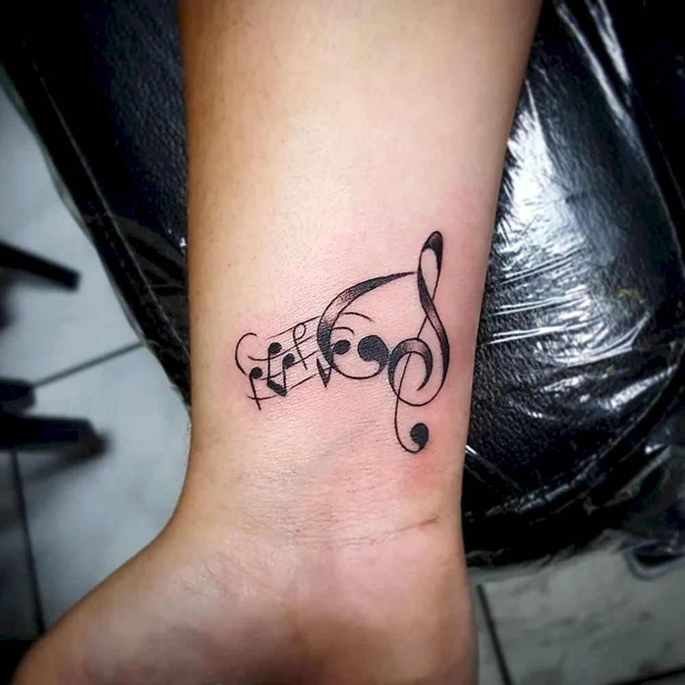 Music Tattoo small