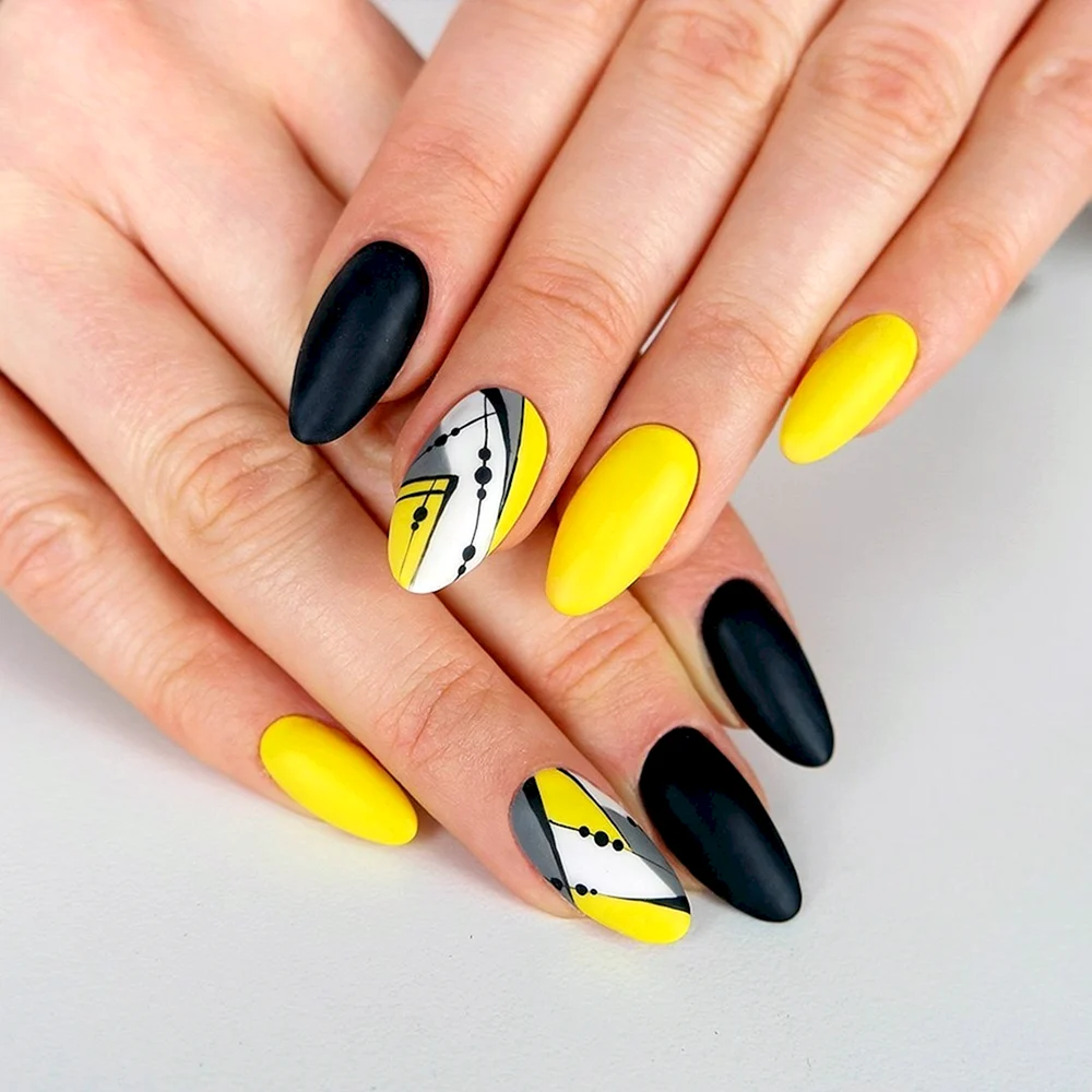 Nail Design Yellow