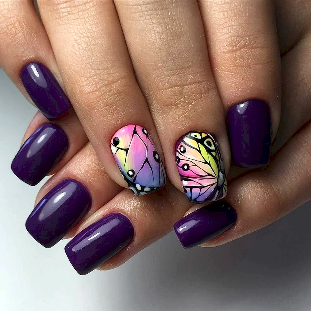 Nails Purple
