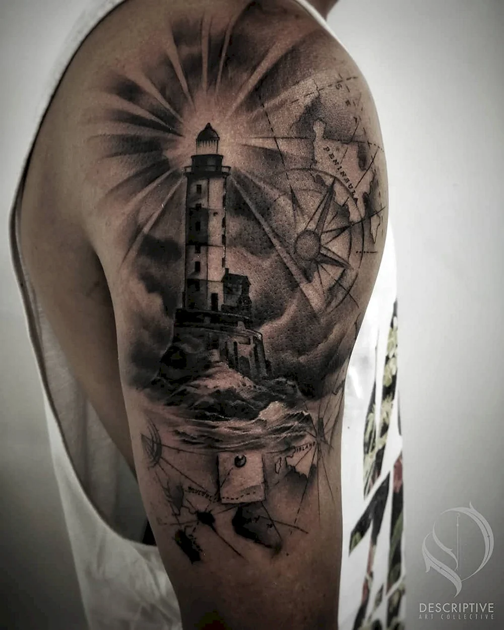 Nautical half Sleeve Tattoo