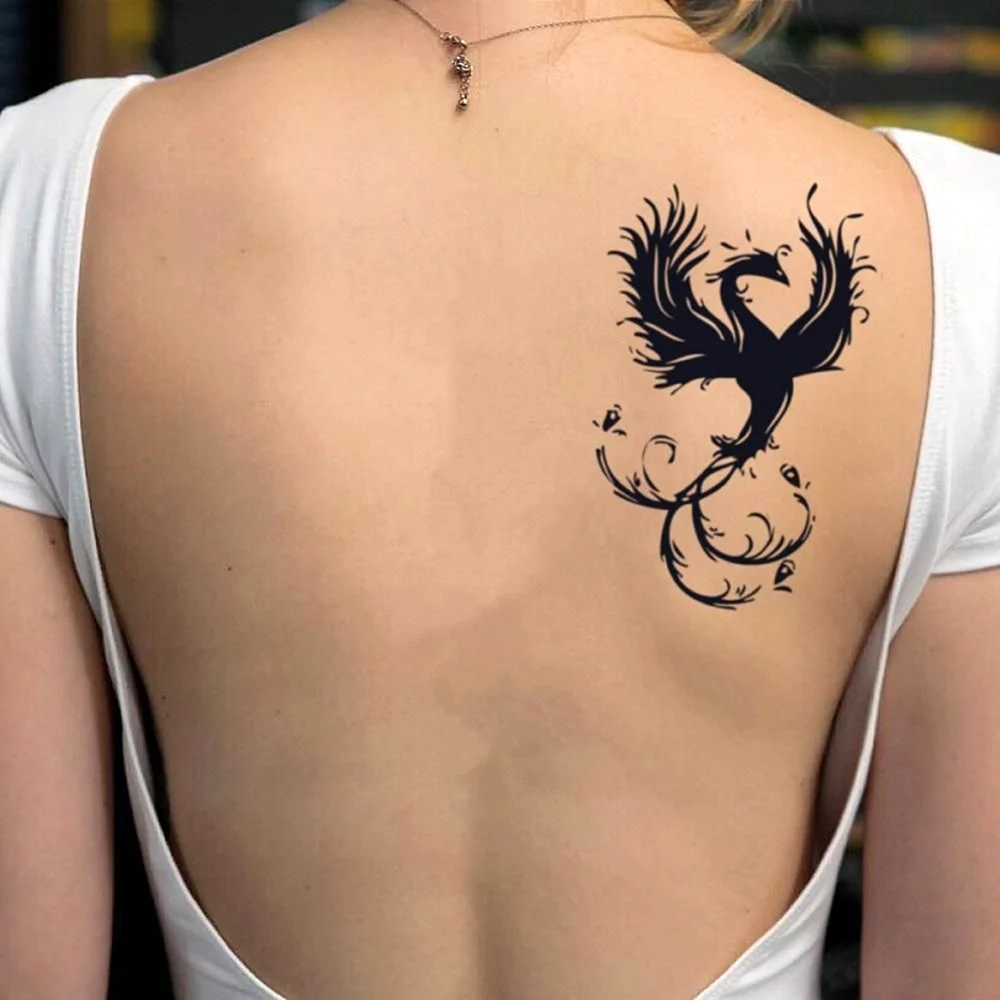 Neck Phoenix Tattoo