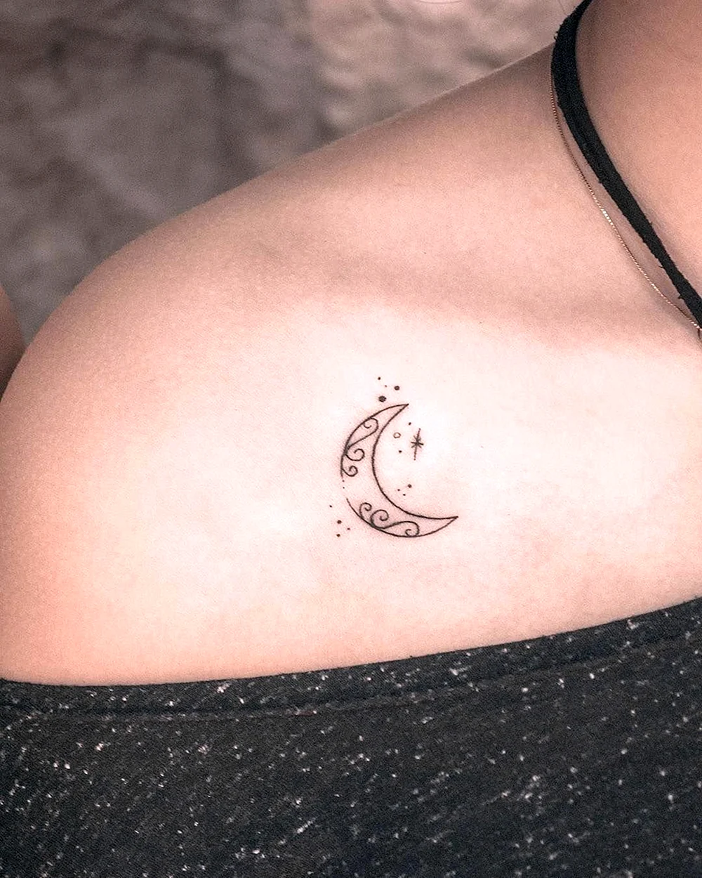 Night Moon Tattoo