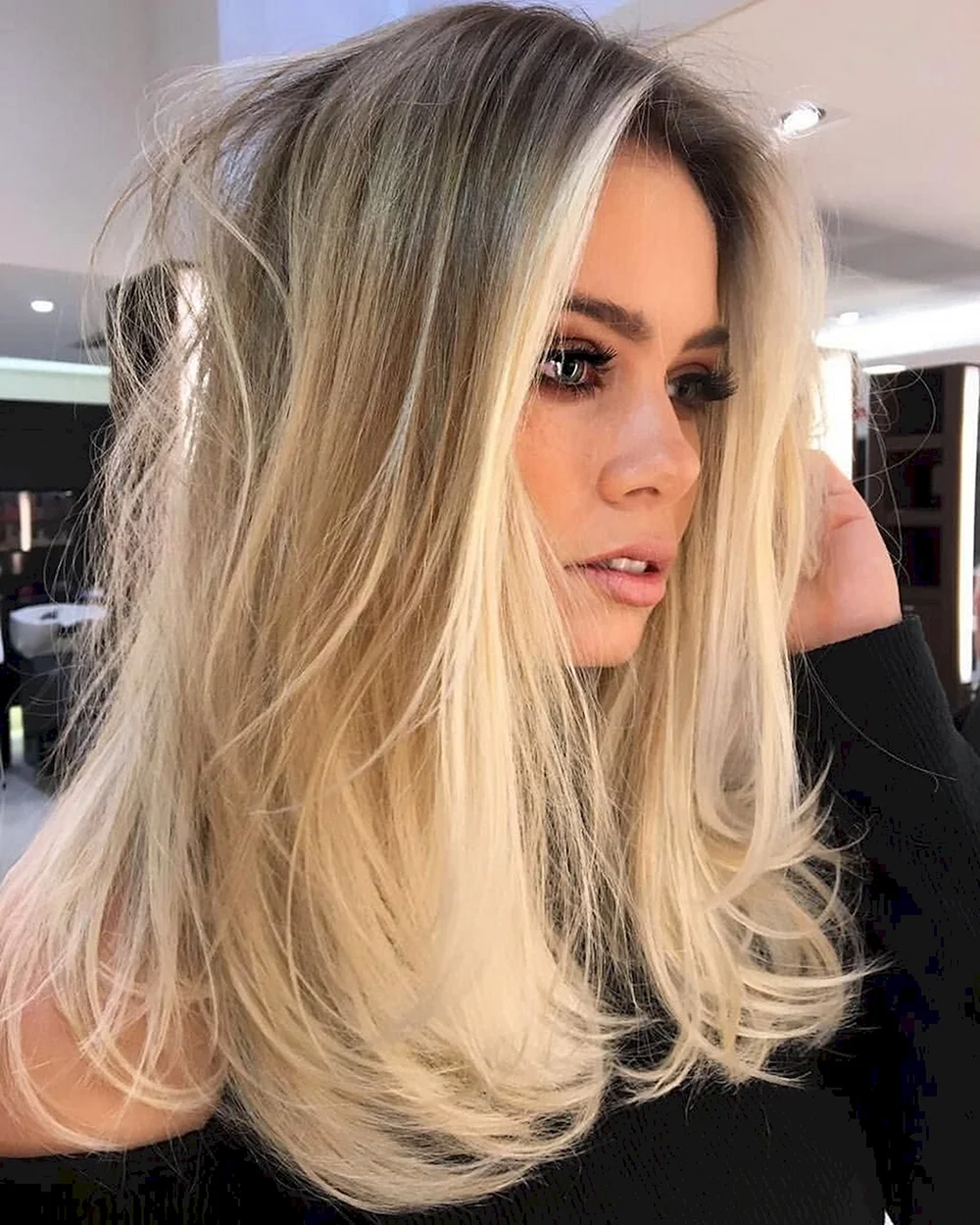 Ombre blonde hair