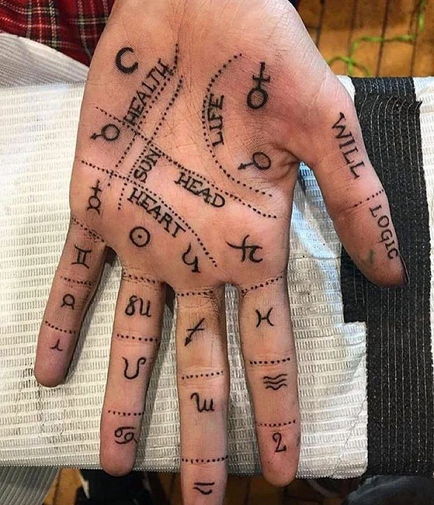 Palmistry Magic Tattoo