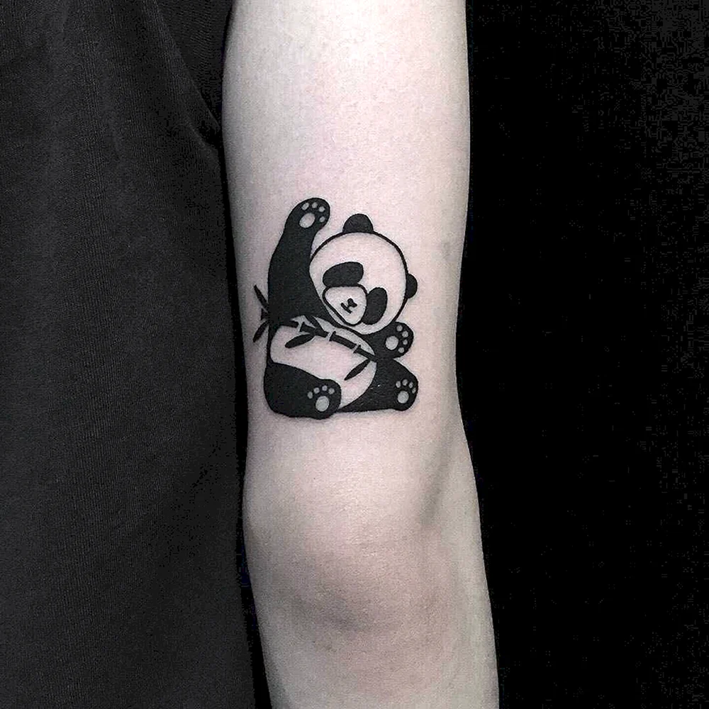 Парные тату панды