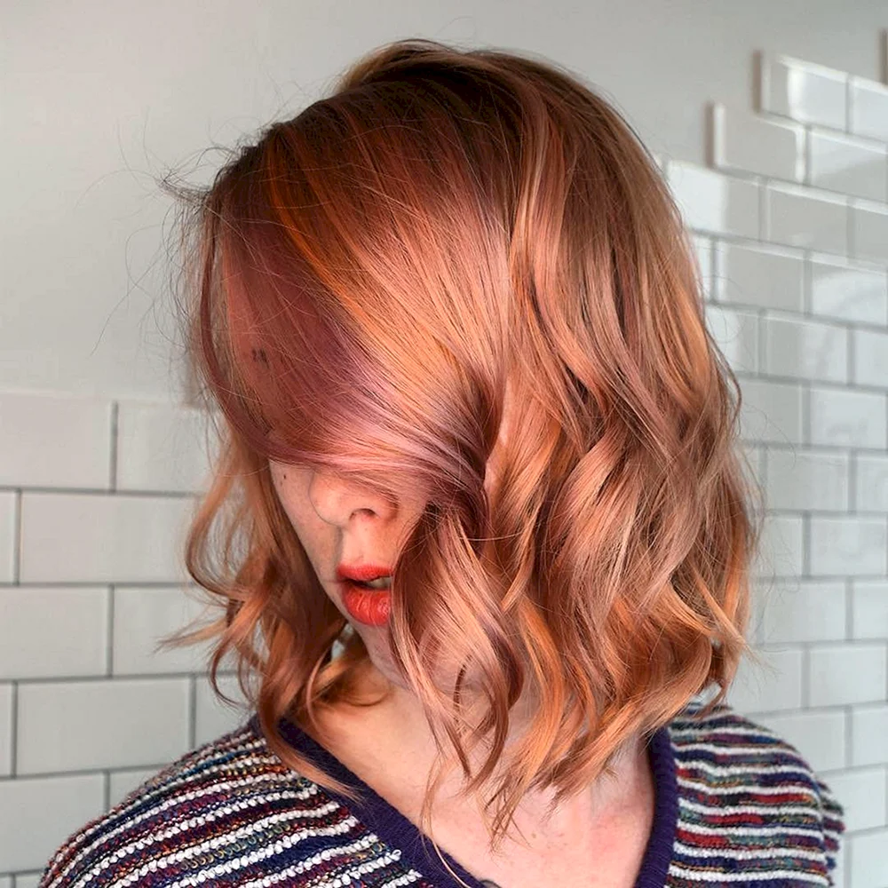 Peach hair Color ideas