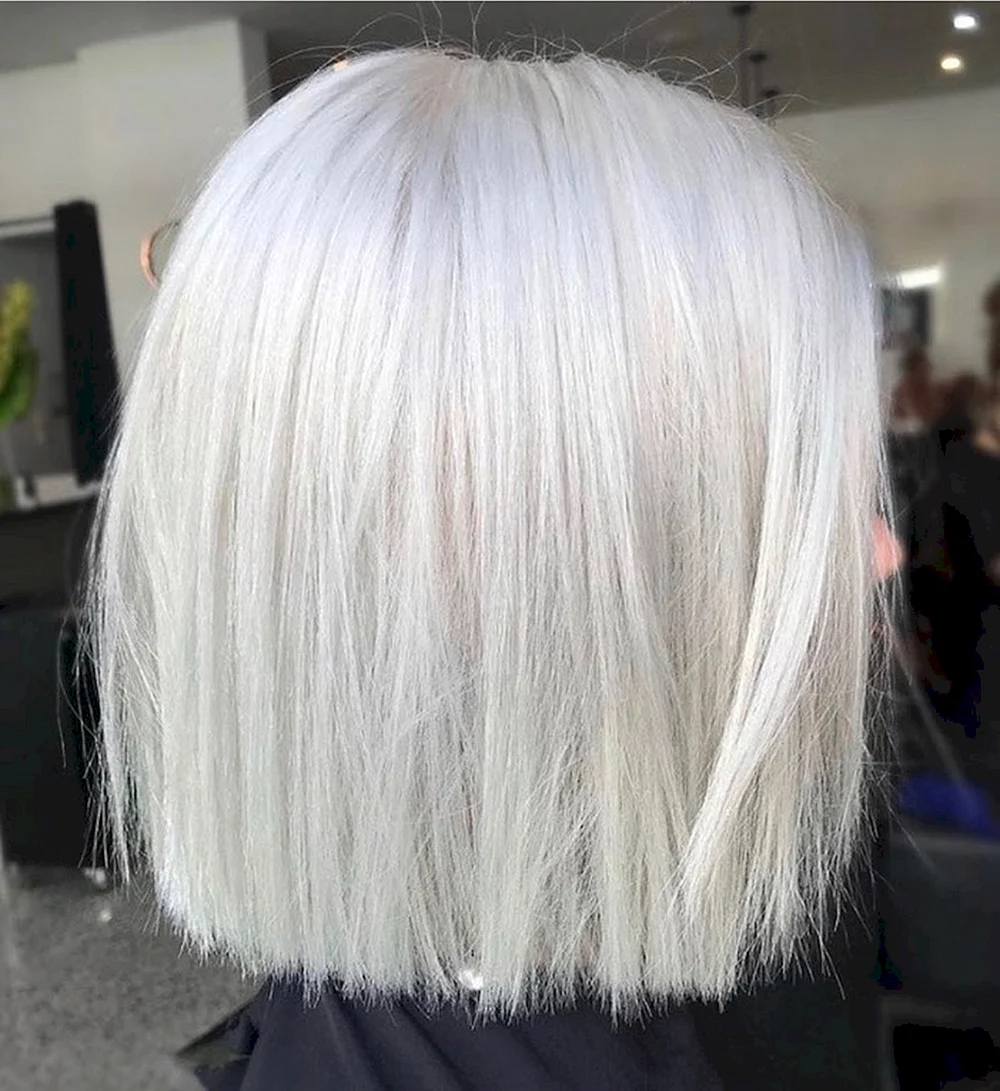 Pearly White over long Bob