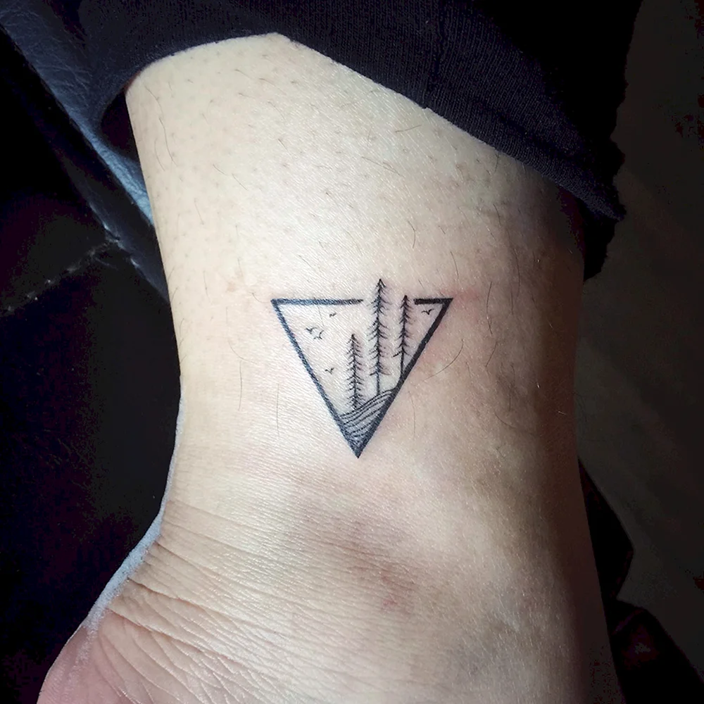 Pectoral Tattoo Triangle