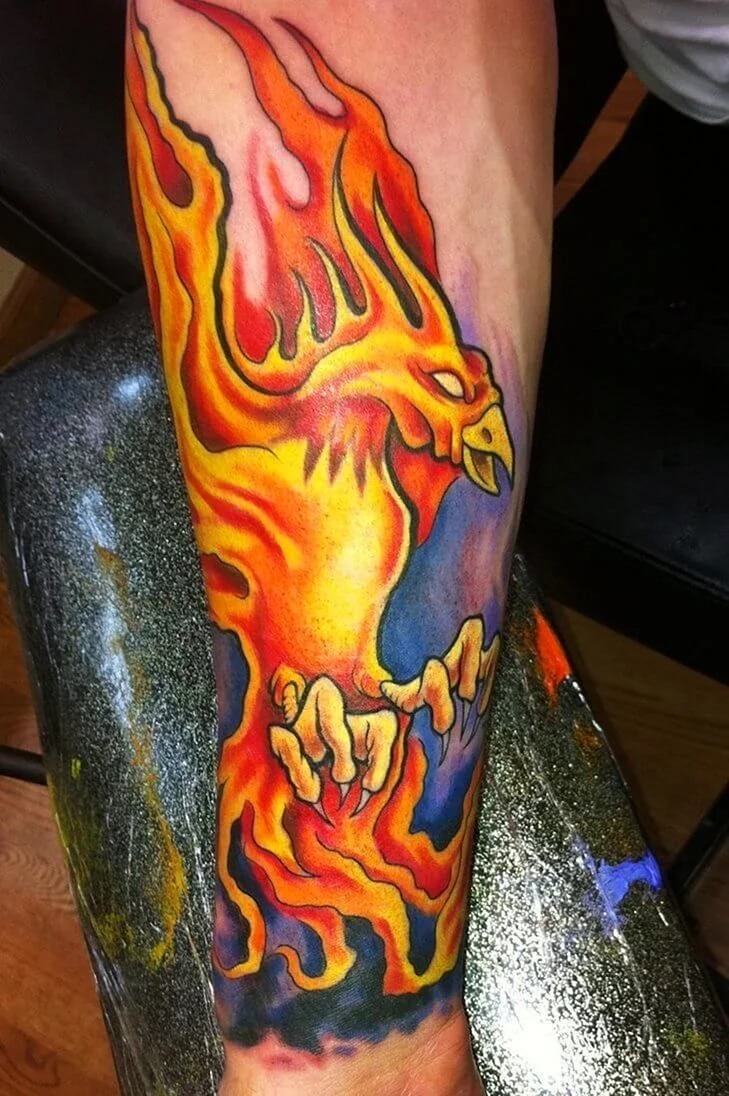 Phoenix Tattoo Flame