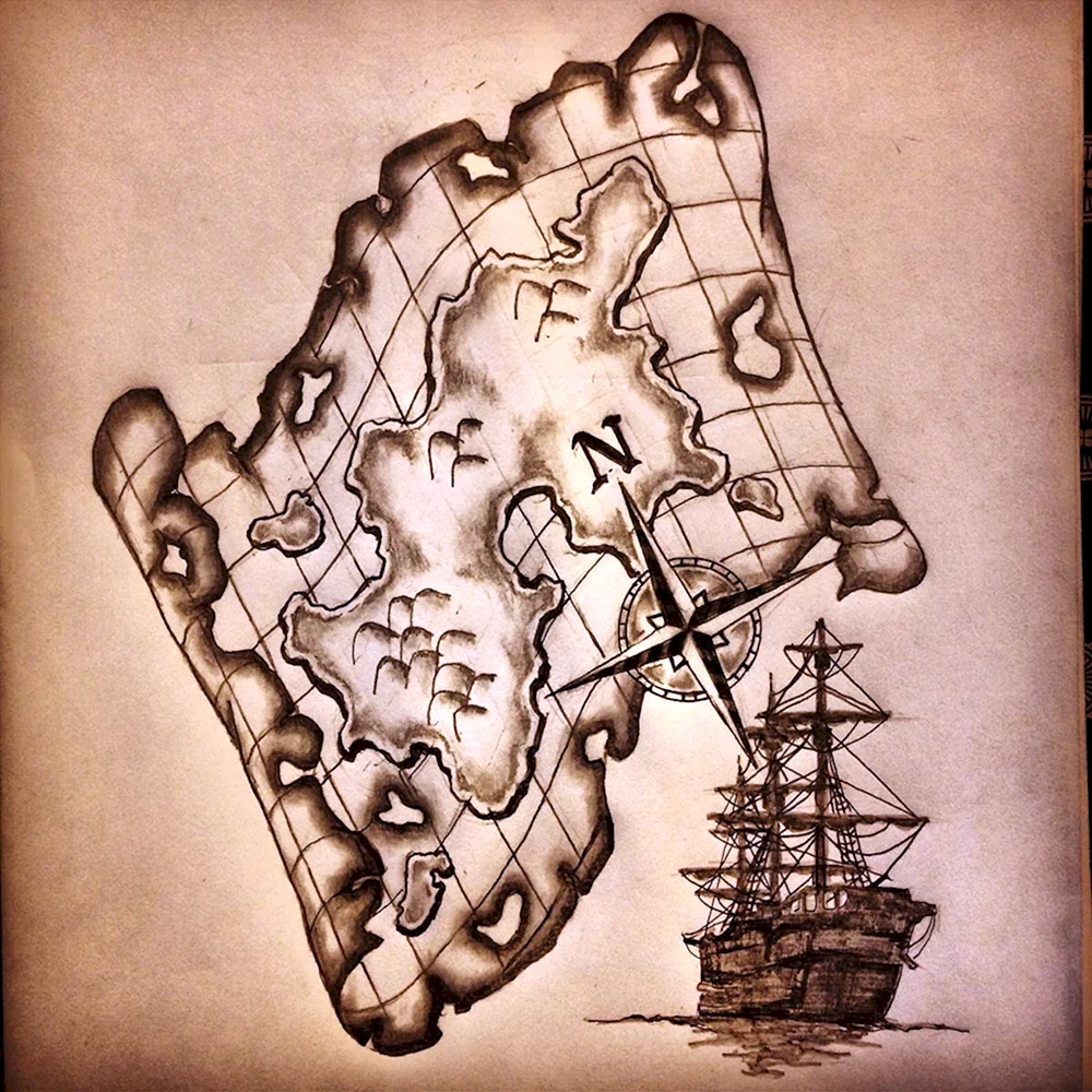 Pirate ship Map