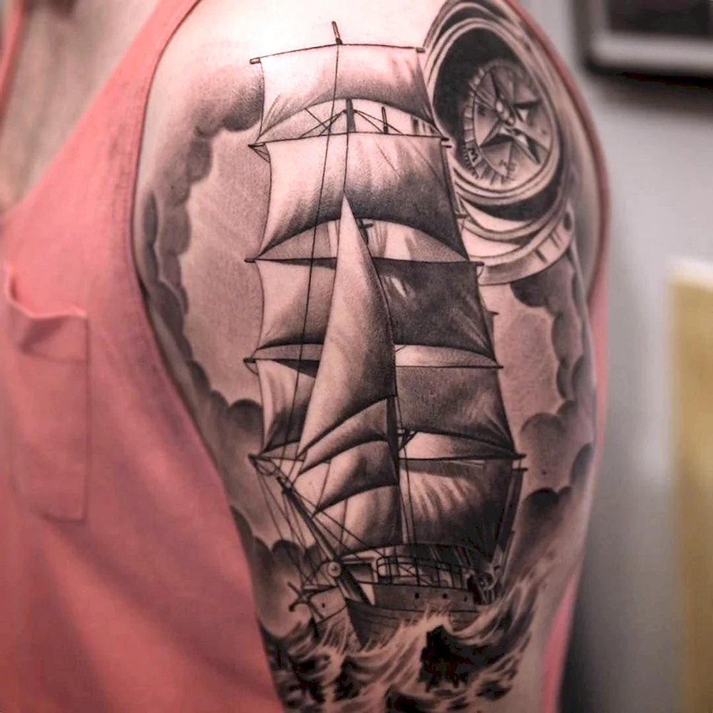 Pirate ship Tattoo