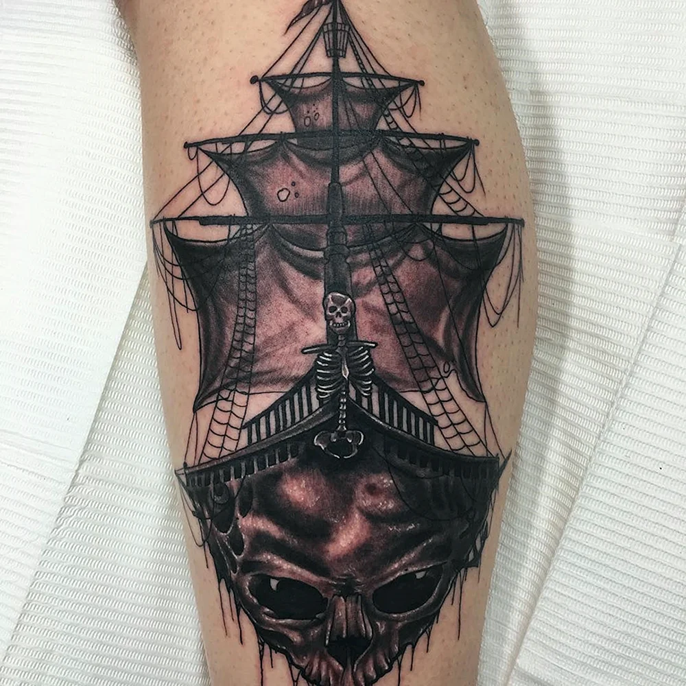 Pirate ship Tattoo