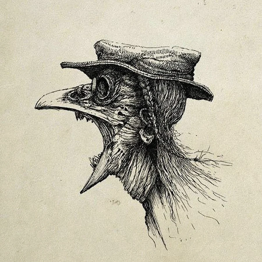 Plague Doctor drawing
