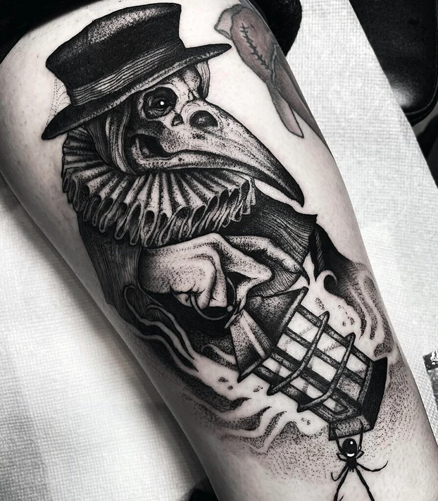 Plague Doctor Tattoo Traditional